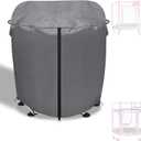 Outdoor Trampoline Cover for 60" Kids Trampoline 100% Waterproof UV-Resistant Heavy Duty Kids Trampolines Cover Round 62" Dia x 58" H,Outdoor Toddlers Trampolines Winter Protect Covers (Grey