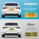 10 x Student Driver Magnet for Car - Upgraded Please Be Patient Student Driver Vehicle Bumper Magnetic Sticker, Stronger Magnetic New Student Driver Safety Warning Reflective Signs for Beginner, Set of 3