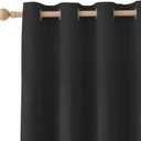 Blackout Curtains for Bedroom 96 inch Curtains,2 Panels,Black | Cutains for Bedroom,Thermal Insulated Grommet Window Drapes,Waterproof Blackout Curtains for Living Room,52 x 96 in,2 Panels