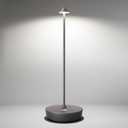 Cordless Table Lamps Rechargeable, 6000mAh Battery Operated LED Desk Lamp Outdoor Waterproof Portable Touch Dimmable Table Light for Patio Restaurant Dining Home Grey (Gray)