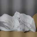 sancua 8 Pack Round Tablecloth 90 Inch White, Stain and Wrinkle Resistant Table Cloth - Washable Polyester Table Cover for Dining Tables, Buffet Parties and Camping