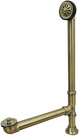 Kingston Brass CC2083 Clawfoot Tub Waste & Overflow Drain, Antique Brass