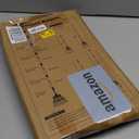 Rake Heavy Duty 6FT Long Garden Rake , 18.5 Inch Wide, 25 Metal Tines, Adjustable Stainless Steel Handle, Leaf Rakes for Leaves, Yards, Grass, Garbage, Weeds, Debris (Dark Gray)