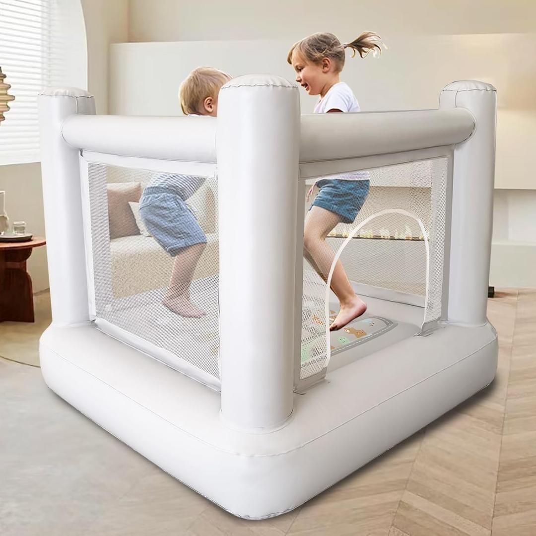 Dream Castle Mini Bounce House,Electric Pump Toddler Bounce House for Kids 3-6 Kid,Indoor or Outdoor Playhouse,Bouncy Castle Commercial PVC Materials Dream Castle Mini Bounce House,Electric Pump Toddler Bounce House for Kids 3-6 Kid,Indoor or Outdoor Playhouse,Bouncy Castle Commercial PVC Materials