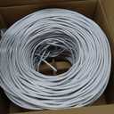 1000ft CAT5e Ethernet Cable in Bulk, 24AWG Solid CCA UTP (White)