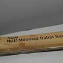 flybold Wall-Mounted Ballet Barre with Turning Board and Premium Wooden Bar - Home Workout and Dance Equipment - Rust, No Wobble - 4ft, 1.5ft Diameter - Multiple Colors
