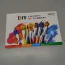 HeeBenor Framed Paint by Numbers Kit for Adults, Autumn Leaves Paint by Numbers Kit for Adults with Easel, DIY Landscape Paint by Number with Frame, Adult Paint by Number Kits Framed Canvas 8x12 Inch