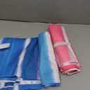 2 Pack Microfiber Beach Towel, 72"x32" Oversized Quick Dry Sand Free Towels for Travel Pool Camping Sports Beach Adults Vacation Essentials (Blue and Pink Stripes)