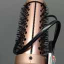 Terviiix Thermal Brush Get Voluminous Style, Quick Heating Hot Brush, Ceramic Tourmaline Ionic Heated Curling Iron, Digital Display 9 Temperatures Curling Wand, Dual Voltage, 1.5 Inch (Rose Gold)