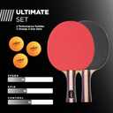 STIGA Performance 2 or 4 Player Table Tennis Set  USATT Approved Rackets and 3-Star Balls  5-Ply Blade & Flared Handle  Perfect for Skill Development