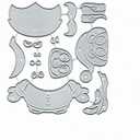 Christmas Leaf Snata Elk Metal Die Cuts for Card Making,Merry Christmas Pine Card Cutting Dies Cut Stencils DIY Scrapbooking Album Decorative Embossing Paper Card Embossing Craft
