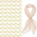 50 Pcs Gold Napkin Rings Set, 1.77 Inch Metal Spiral Napkin Holders for Wedding, Party, or Dinner Table Decorations, Elegant Stainless Steel Buckles for Family Gatherings