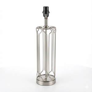 Silver Unique Lamp Stand