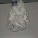 YYaaloa 10pcs White Baby Pull-Up Rings for Toddlers (3.5x7.5inch)