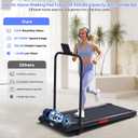 Walking Pad Treadmill with Handle Bar, 3.0HP Portable Electric Treadmills for Home Exercising, 0.6-7.6MPH Mini Walking Pad Treadmill with Incline, Small Under Desk Treadmills for Home Small, 350LBS