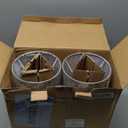 Luvkczc Minimalist Table Lamp Set of 2, Nightstand Lamp for Bedroom Living Room, Modern Pull Chain Bedside Lamp with Marble Base, Fabric Shade, Small Desk Lamp for Home, Office, Reading,Grey (Gold, Gray)