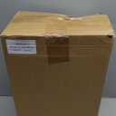 Qinyoung 2 Pcs Large Bread Box Set for Kitchen Countertop with Ceramic Butter Dish Holder Bamboo Lid Knife Metal Bread Holder Farmhouse Kitchen Storage Container for Home Housewarming Gift(White)