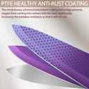 Astercook Knife Set, 12 Pcs Color-Coded Kitchen Knives Set, 6 Color Anti-Rust Coating Stainless Steel Chef Knife Sets with 6 Blade Guards Dishwasher Safe