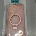 FNTCASE for iPhone 16 Pro-Max Case: [360 Spin Magnetic Stand] [Compatible with Magsafe] [Screen Protector] Translucent Matte Military Grade Shockproof Full Camera Protective Phone Cover - Pink