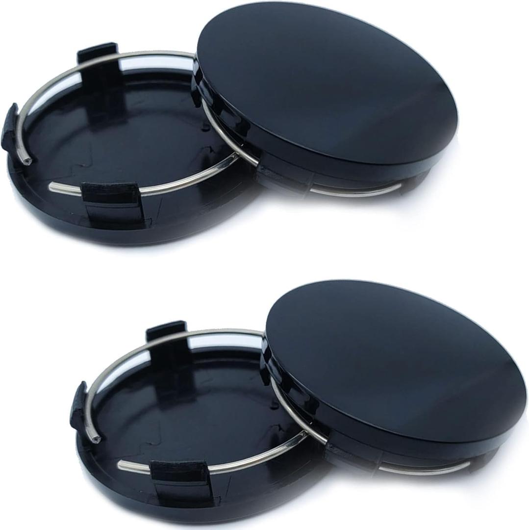 Car Wheel Center Caps Outer 60mm Inner 56mm Wheel Center Cover Kit Fit for Cars for Rims Center Hub Caps 4Pack Gloss Black