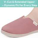 Garonne Women's V-neck Slippers with Memory Foam, Ladies' Slip-on House Shoes for Bedroom Indoor/Outdoor, US9-10