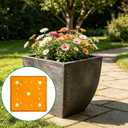 2 Pack 13" Square Planter Insert, Reusable Large Plant Pots Insert with Liner, Plastic Planter Pot Fillers for Indoor and Outdoor 16''-19'' Plants Containers