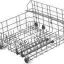 Allstare W10139223 Dishwasher Lower Rack Replacement for Whirlpool Maytag Jenn-Air Dishwasher Parts with 902990 Lower Shelf MDBD820AWW MDB7100AWQ Lower Dishrack Assembly Wheels Dishwasher Bottom Rack