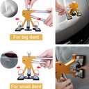 Auto Body Dent Puller Kit, Paintless Dent Repair Tool Adjustable Car Dent Remover Kit with Rubber Hammer and Metal Tap Down Pen for Auto Hail Damage Repair & Other Metal Surface 39PCS