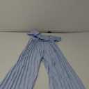 Girls Ruffle Jumpsuit with Halter Waist Belt Wide Leg Pleated Long Romper Teens Summer Playsuit, Size 8Y