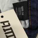 OIIIO Men's Ripped Slim Fit Straight Leg Jean Denim Pant, Size 38