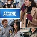 Aegend Lightweight Winter Gloves for Men Women, Warm Running Gloves Touchscreen Thermal Glove Liners for Cold Weather Driving, Cycling & Hiking, Non-Slip, Elastic Cuff, Stretchy, Durable