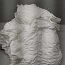 JOLLYVOGUE White Comforter Full Size, 3 Pieces Seersucker Lightweight Full Size Bedding, All Season Fluffy Microfiber Bedding Comforter Set with 1 Ruffle Comforter and 2 Ruffle Pillowshams