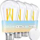 OREiN Smart Edison Light Bulbs with Smart Button, WiFi ST19(58) Vintage Light Bulbs E26 Base, 800lm Dimmable 2700K-6500K Tunable White, Smart Filament Bulb That Work with Alexa, 60W Equivalent, 4Pack