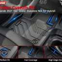 Floor Mats for 2027 Kia Telluride Gas Only (Not for Hybrid) 7&8 Seater TPE Custom Car Floor Mats Full Set Trunk Mat with Backrest Mat All Weather 2027 Kia Telluride Accessories