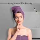 Tens Towels Pack of 8 Towels Set, 2 Extra Large Bath, 2 Hand, 4 Washcloths, 100% Cotton, Lighter Weight, Quicker to Dry, Super Absorbent, Perfect for Bathroom, Purple