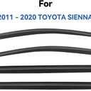 Window Visors Rain Guards Shield for 2011-2020 Toyota Sienna, Out-Channel Window Vent Wind Deflectors Visors Shades for 11-20 Sienna