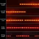 OJJ 2026 New Light LED Bar Signal Break Reverse,60 Inch LED Tailgate Light Bar Strip,Turn Signal Strip, Red & Amber Sequential Lighting, Waterproof Flexible Tailgate Light (60in)