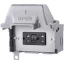 SURAIELEC Outdoor Outlet Box Waterproof, 20 AMP WRTR GFCI Receptacles, Rainproof 3R Enclosure, Horizontal Use, All Metal Electrical Power Box for Backyard, Outdoor Lighting
