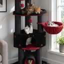 Heavy Duty Large Cat Tree Tower, Extra Wide Cat Scratching Posts (φ4.3in)