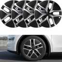 BASENOR Wheel Covers 19 inch for Tesla Model Y Juniper Hubcap, (Proprietary & Aerodynamic Design) Replacement Hub Caps Rim Protector Compatible with Model Y Accessories 2025 2026, Black & Sliver