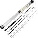 MASTER LOGIC Stealth Fly Fishing Rods 4 Pieces Medium-Fast Action Lightweight Fly Rod