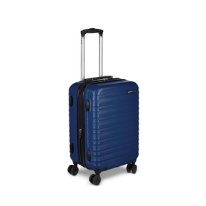 Amazon Basics 21" Hardside Carry-On Luggage, Hardshell Suitcase With Wheels, Expandable For Up to 25% More Space, With Scratch-Resistant Surface, Four Multi-directional Wheels, Navy Blue
