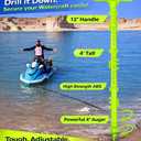 SandShark New Sport Boat Anchor and Jet Ski Anchor. Shallow Water Anchor Pole for Boat and PWC. Sand Anchor Kit for Boat and Kayak Anchor System. Easy Storage, High-Strength ABS