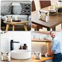 2 Pcs Wooden Highland Cow Napkin Holder Standing Brown Wooden Paper Holder Napkin Tissue Dispenser for Dining Room Cocktail Kitchen Table Countertop Decor