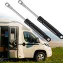 X AUTOHAUX 2 Pcs 6 Inch 55Ib/245N Black Lift Supports Struts Shocks Gas Spring Universal for RV Car Truck Boat Window Cabinet Door Cover Lids