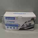 IRONDAY Steam Iron for Clothes 20s Fast Heatup,1700W Iron with 14.07oz Large Water Tank,NonStick Ceramic Soleplate, AntiDrip, AutoOff, Burst Steam, SelfCleaning, Ironing Clothes for Home, Grey