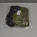 BEACE Silk Satin Lined Pre-Tied Turban Durag Head Wrap for Men & Women, Halo Turban Skull Cap Bonnet Hair Cover for Sleeping (X-Large, Black/Green)