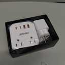 2000W Voltage Converter US to Europe for Hair Dryer - DOACE 220V to 110V Converter for European Travel, Power Converter Adapter Combo with 2 PD/QC Chargers & UK/AU/US/IT/European Travel Plug Adapters