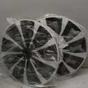 Hubcaps Wheel Covers Replacement R14 Size Hub Cap Universal-Fit Steel Wheel Rim Caps ABS Tire Cover Snap on Most Car Truck SUV Sedan -Set of 414-inchSilver-Black , 4 Pack