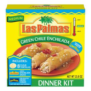 Las Palmas Medium Green Chile Enchilada Dinner Kit, 23.8 Ounce (EXP 06/16/26)